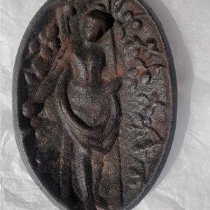 Antique Rare Obsidian Palm Cast Stone